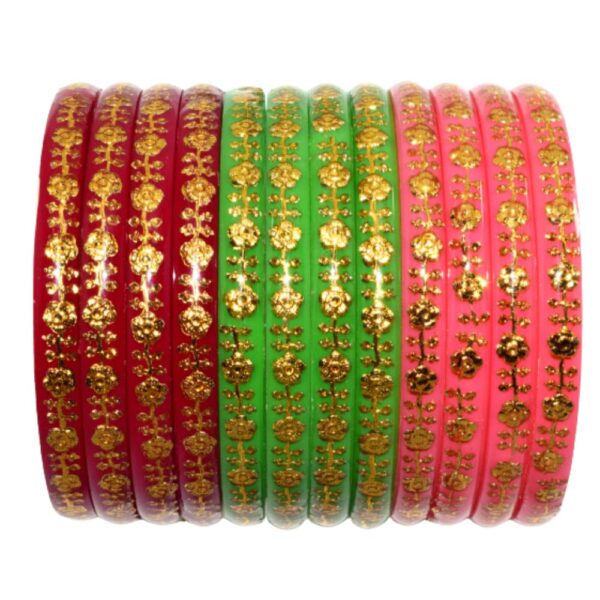 Colorful Acrylic Laminate Bangles Sets