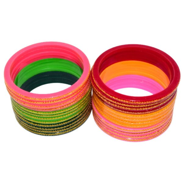 colorful Brass work Seep laminate Bangles