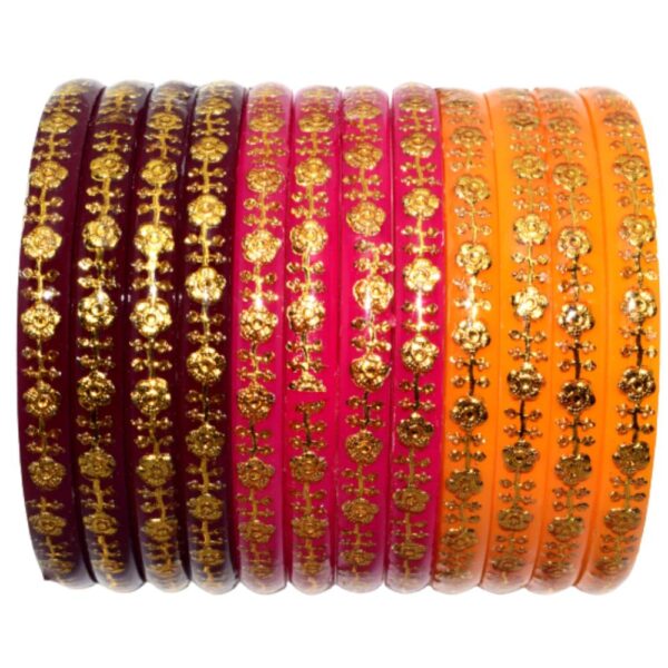 Colorful Acrylic Laminate Bangles Sets
