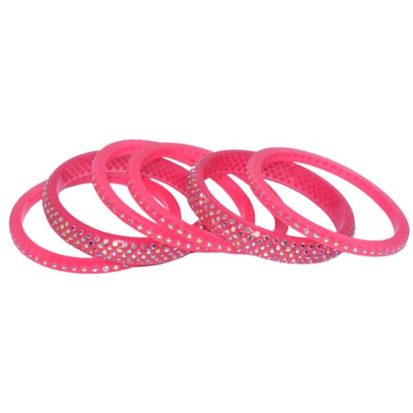 Rich American Diamond Pink Kada set