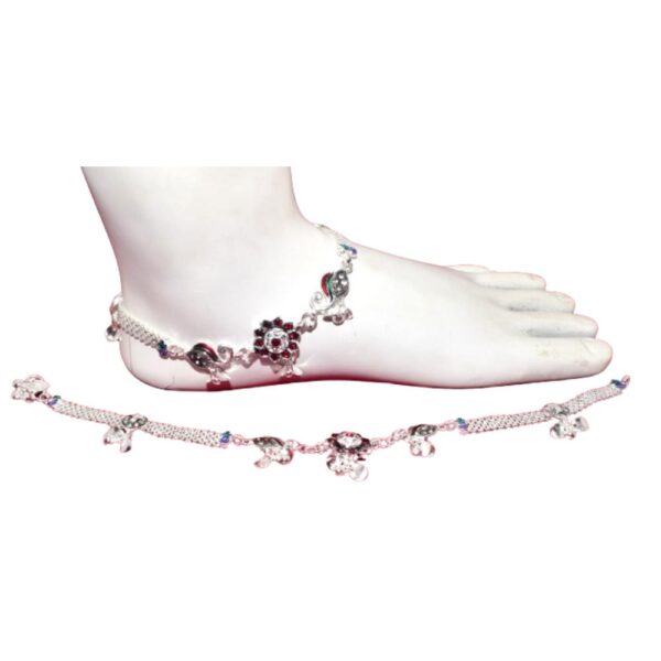 Silver Plated Designer Anklets-9