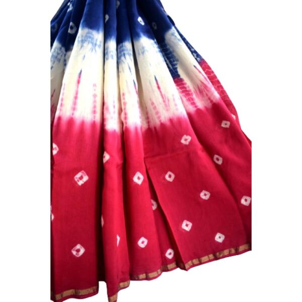 Hand Block Printed Chanderi Silk cotton saree