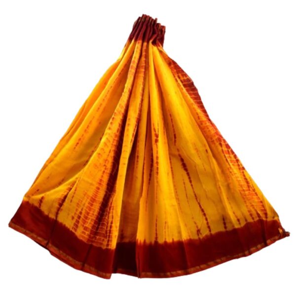 Hand Block Printed Chanderi Silk cotton saree