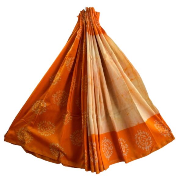 Hand Block Printed Chanderi Silk cotton saree