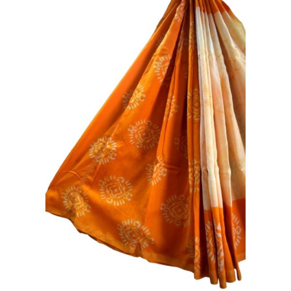 Hand Block Printed Chanderi Silk cotton saree