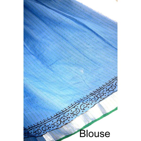 Batik print Cotton Lilen Saree 04