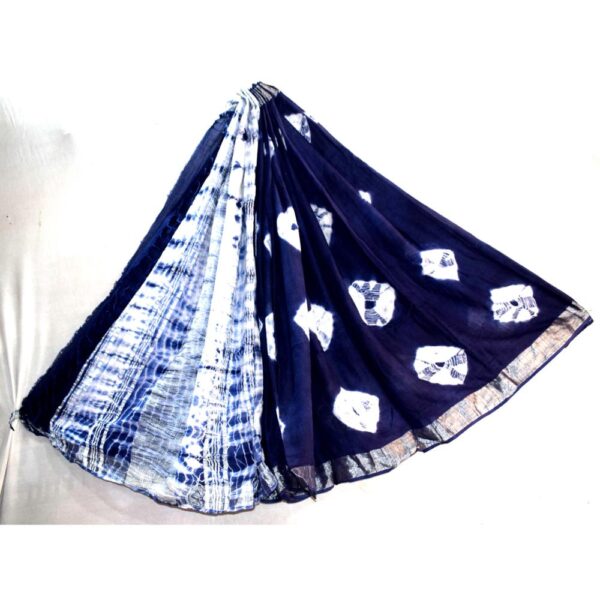 Batik print Cotton Lilen Saree 03