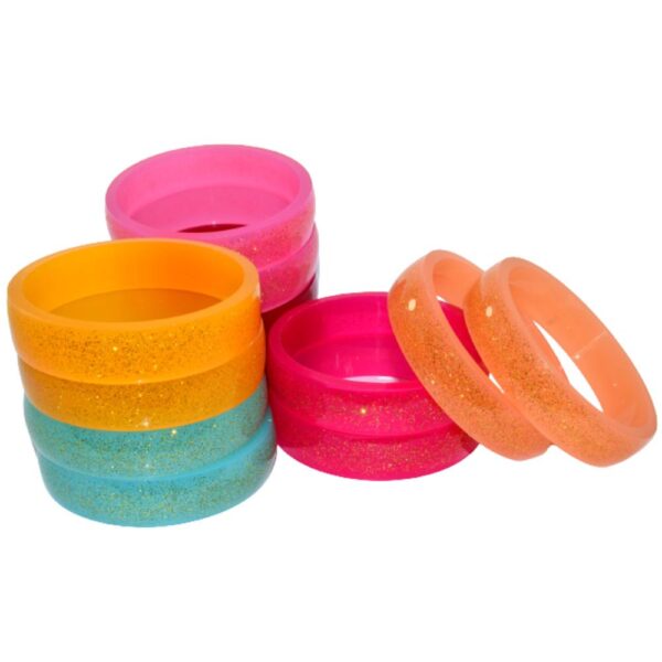 Colorful Sparkle Kada Set Pack of 12