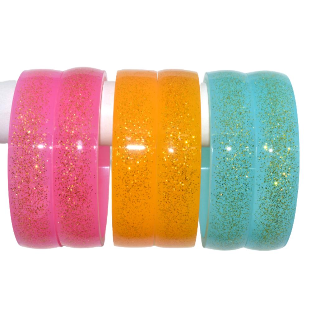 Colorful Sparkle Kada Set Pack of 6