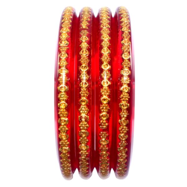 Red Laminate Bangles set