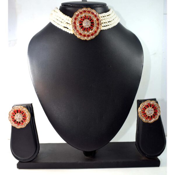 New Designer Beads Choker Necklace Set