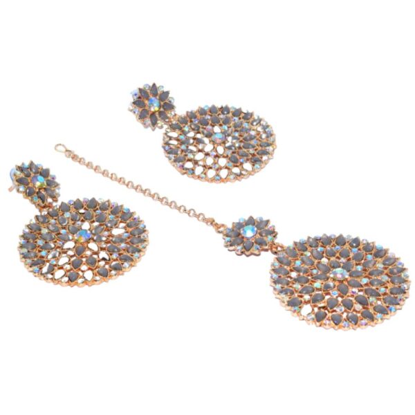 Maang Teeka With Earring Set