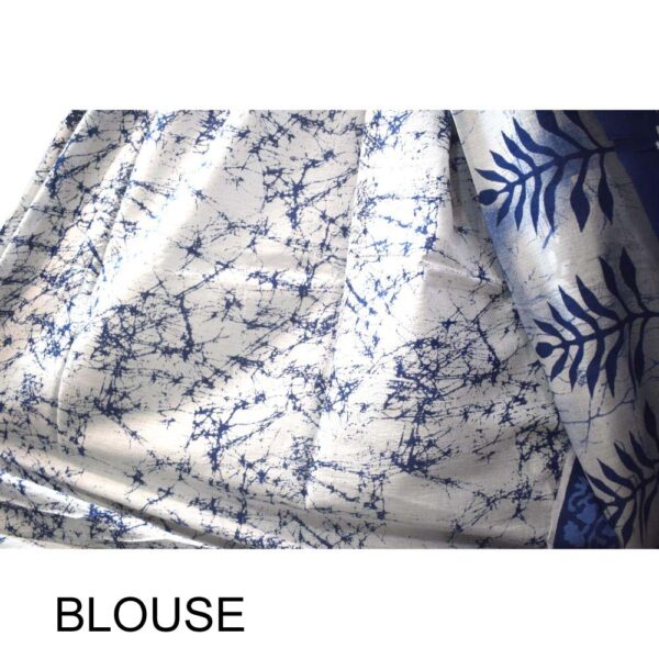 Hand Block Printed Mulmul cotton saree-57