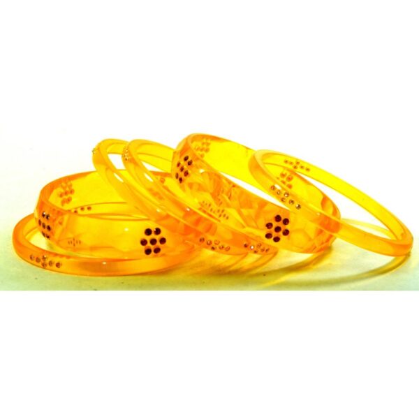 Yellow AD Kangan Set Pack of 6