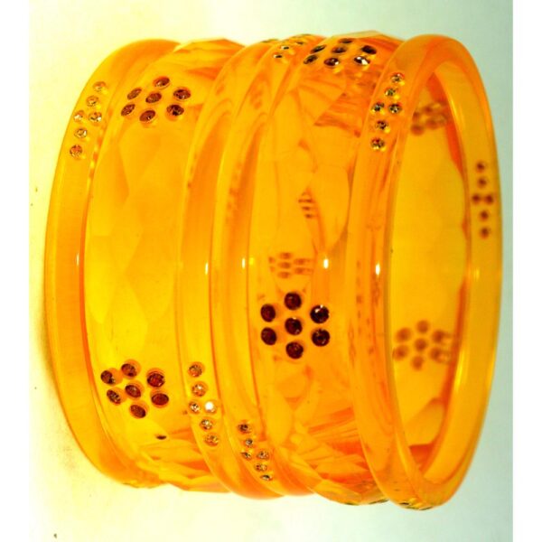 Yellow AD Kangan Set Pack of 6