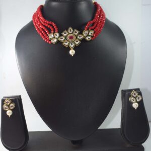 New Designer Beads Long Necklace Set4 With Earring