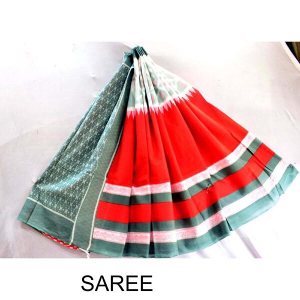 Hand Block Printed Mulmul cotton saree-26