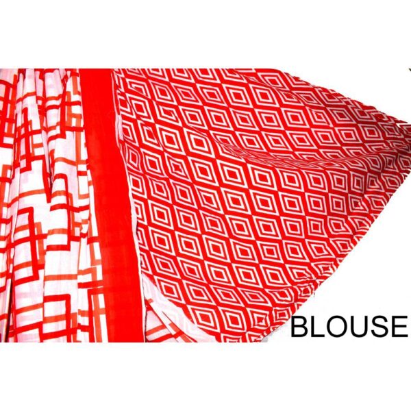 Hand Block Printed Mulmul cotton saree-57