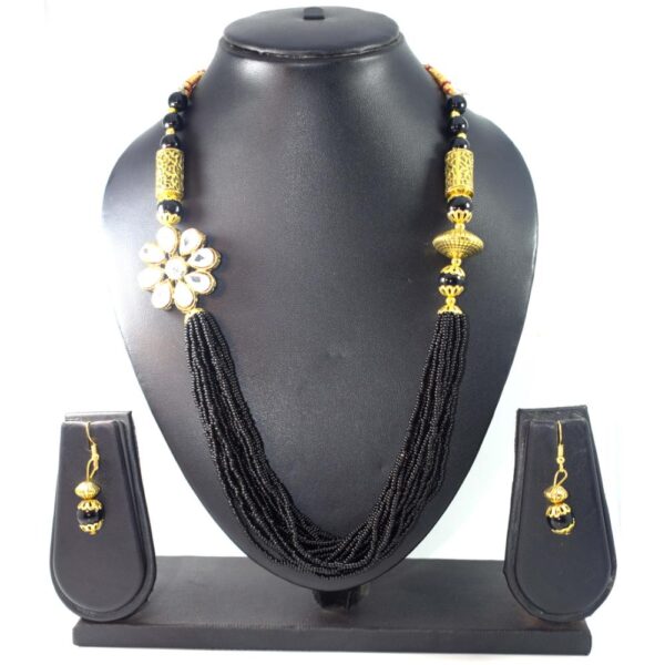 New Designer Beads Long Necklace Set