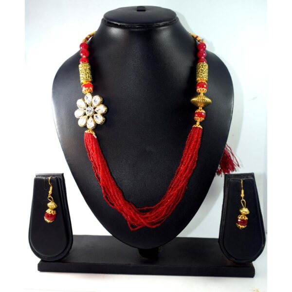 New Designer Beads Long Necklace Set