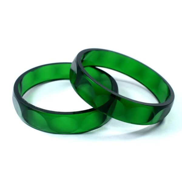 Acrylic Plain Green Kada set