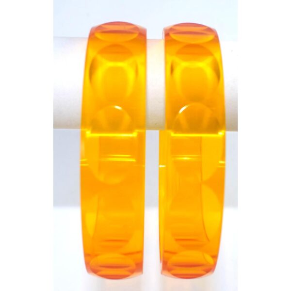 Acrylic Plain Green Kada set