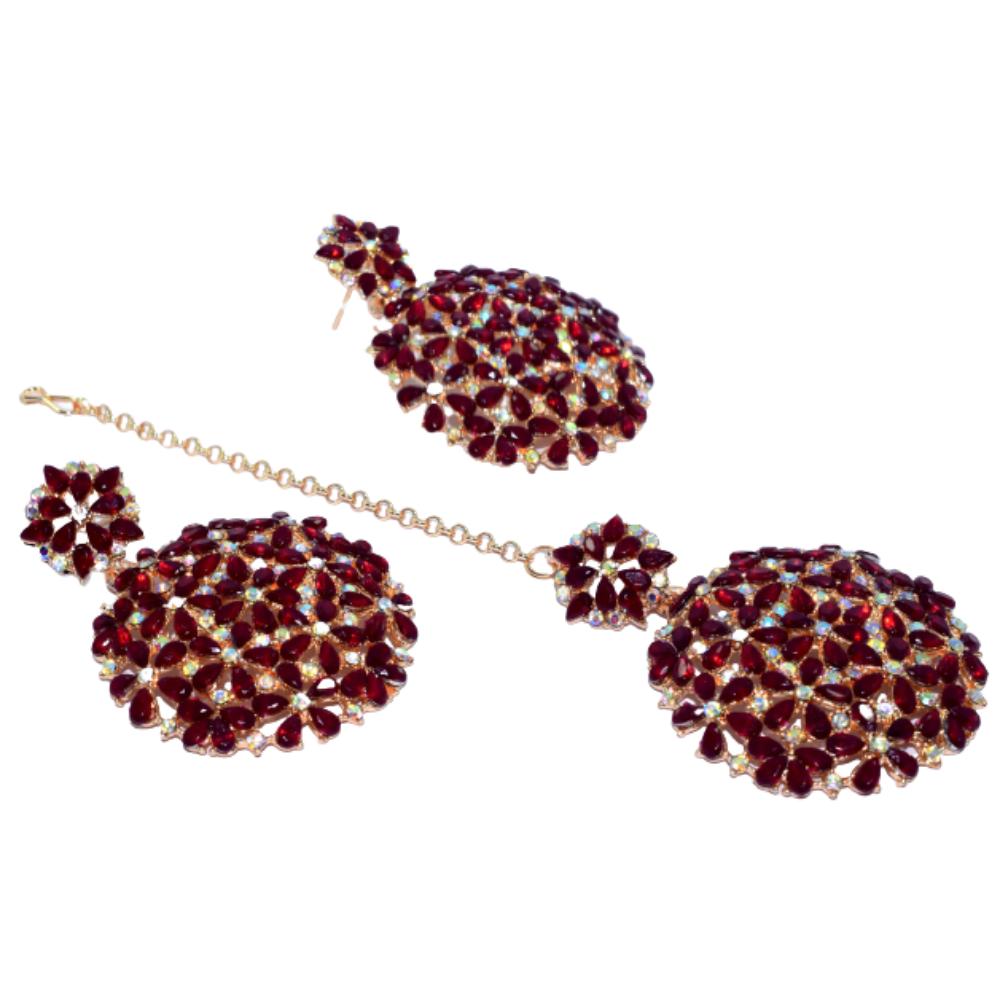 Maang Teeka With Earring Set