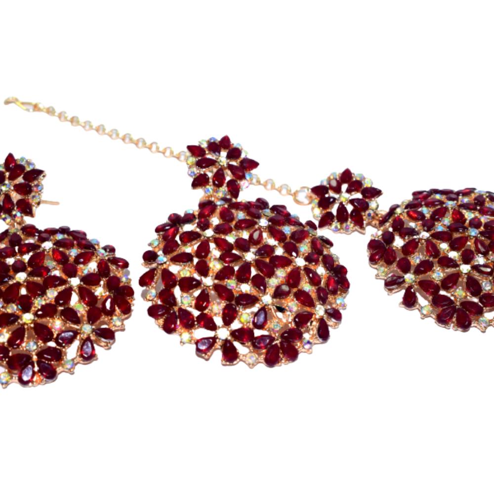 Maang Teeka With Earring Set