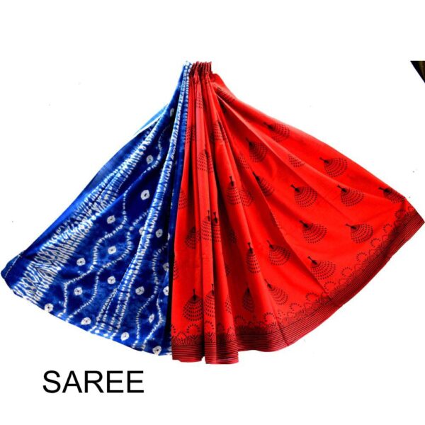 Hand Block Printed Mulmul cotton saree-31