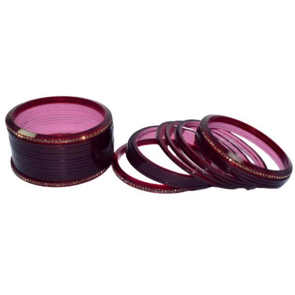 colorful Maroon AD Seep bangles