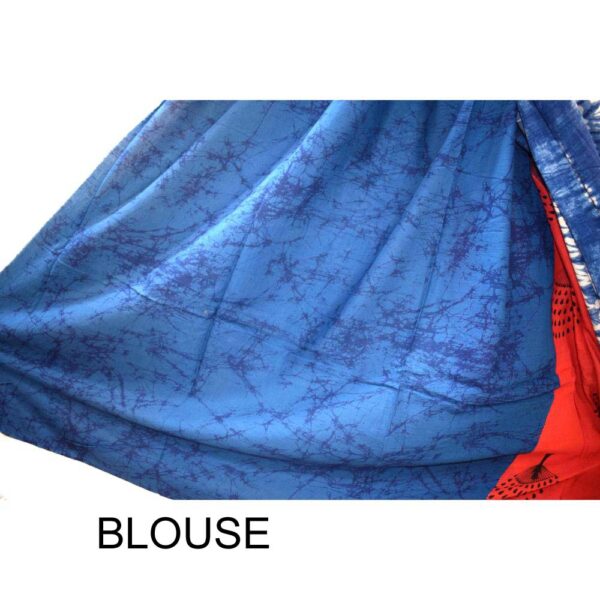 Hand Block Printed Mulmul cotton saree-31