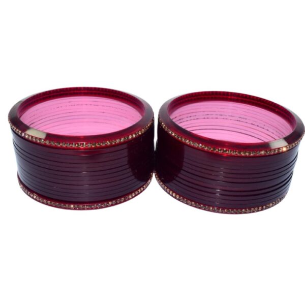 colorful Macolorful Maroon AD Seep banglesroon AD Seep bangles