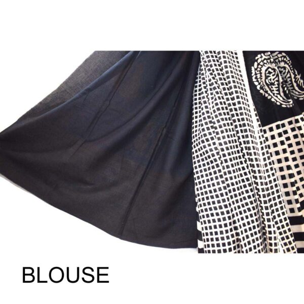 Hand Block Printed Mulmul cotton saree-38