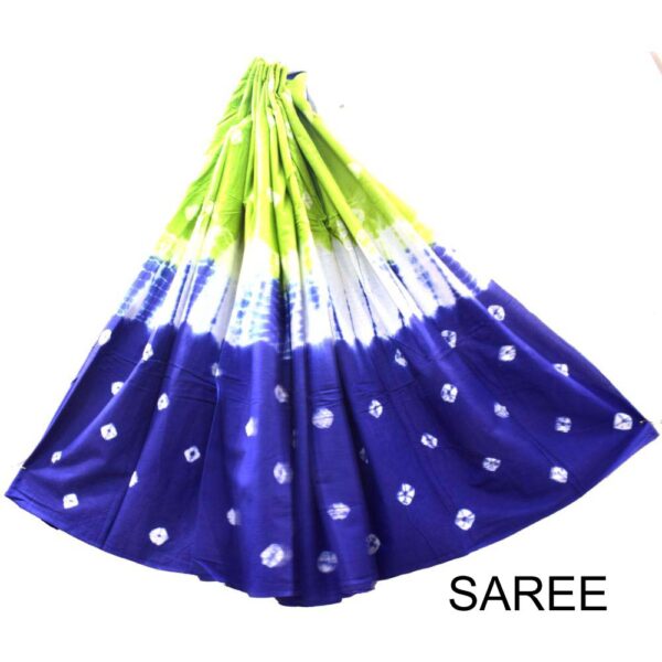 Hand Block Printed Mulmul cotton saree-16