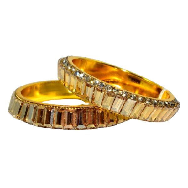 Jaipuri Designer Metal Crystal Kada set