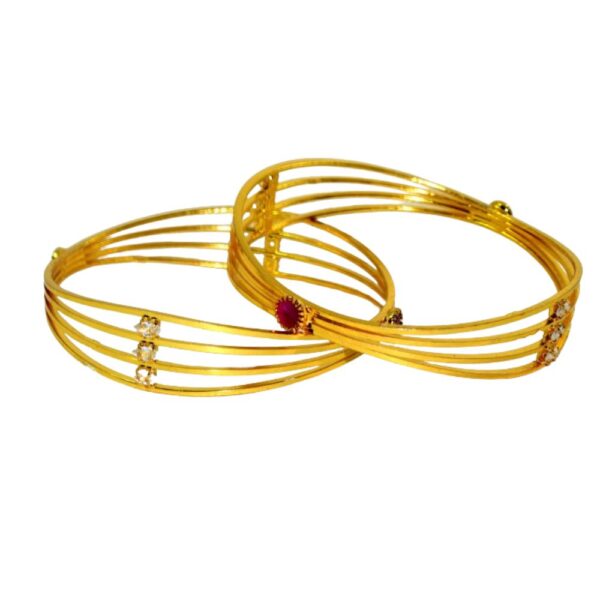 Jaipuri Designer Metal AD Kada set