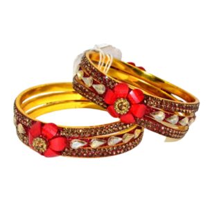 Jaipuri Designer Metal AD Kada set