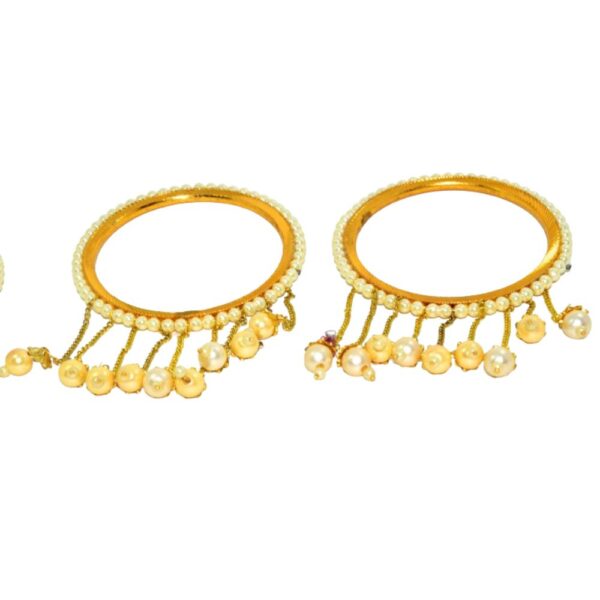 Jaipuri Designer Golden Brass Bangles set Pack of 4