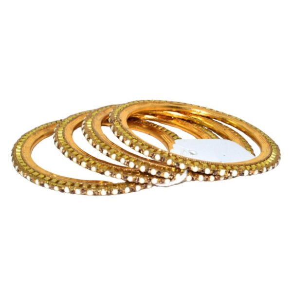 Jaipuri Designer Golden Brass Bangles set Pack of 4