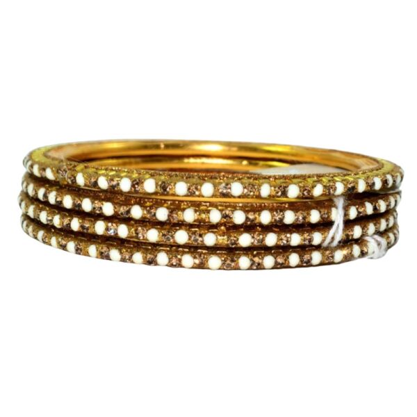 Jaipuri Designer Golden Brass Bangles set Pack of 4