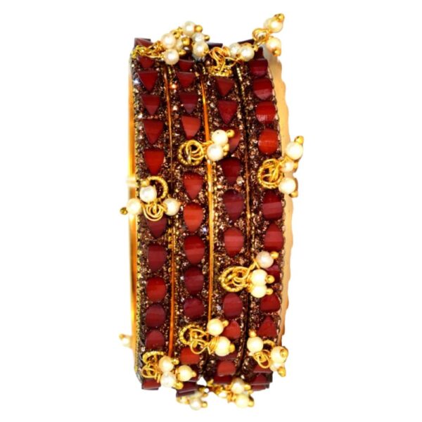 Jaipuri Designer Golden Metal Bangles