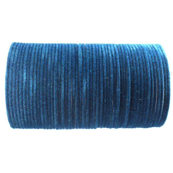 Velvet Metal Bangles Set Pack of 48