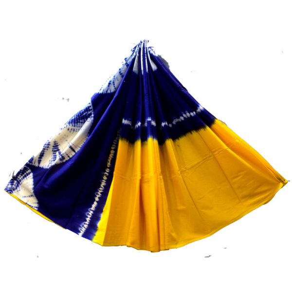 Hand Block Printed Mulmul cotton saree-03