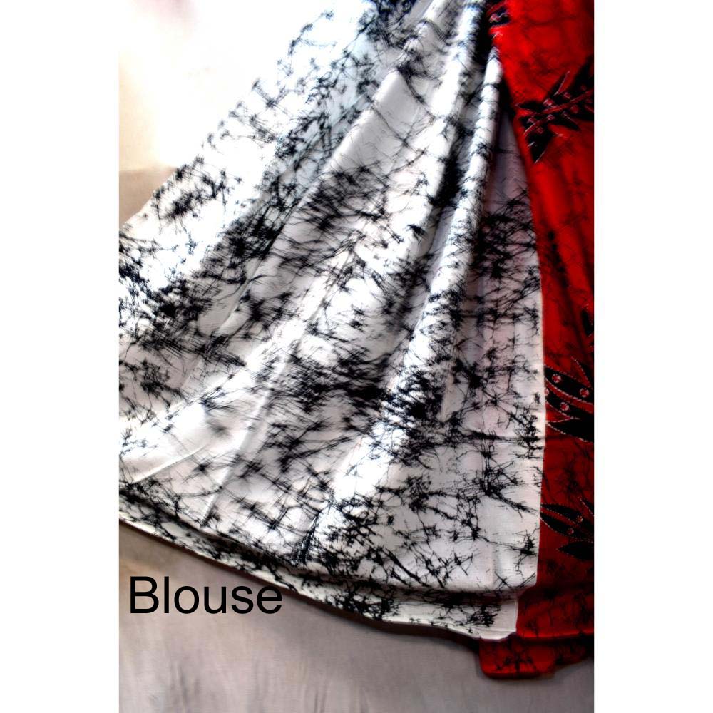 Hand Block Printed Mulmul cotton saree-08