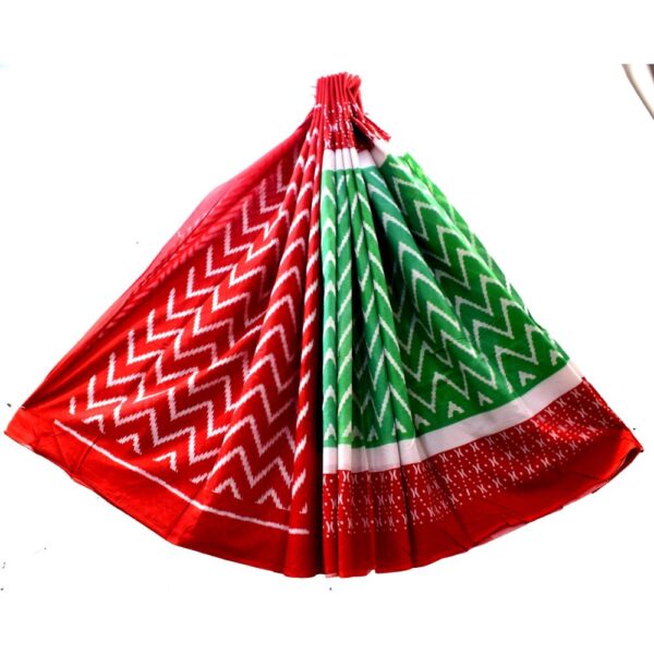 Hand Block Printed Mulmul cotton saree-01