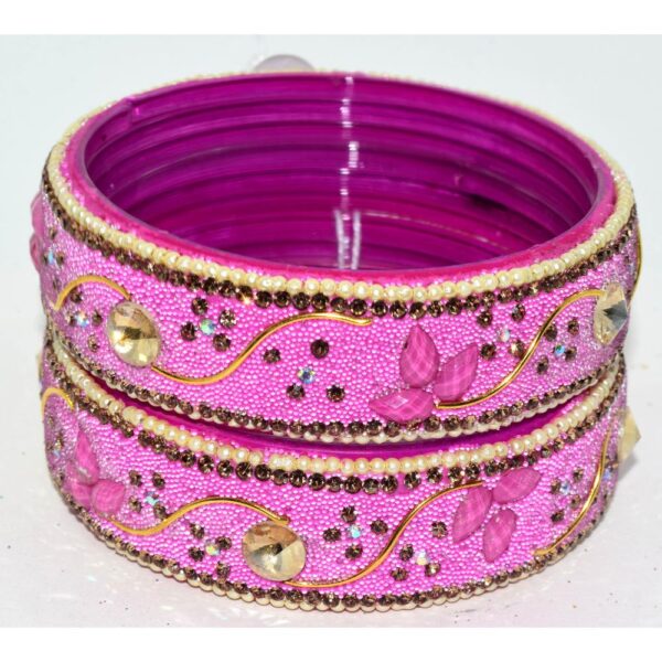 Jaipuri Designer Fancy Glass Bangles set