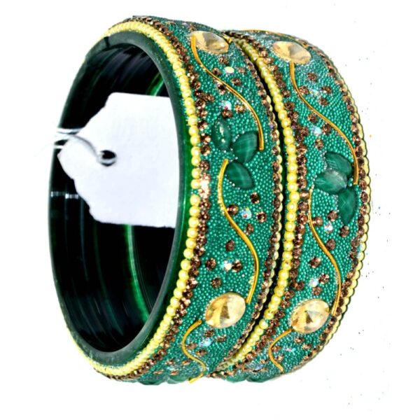 Jaipuri Designer Fancy Glass Bangles set