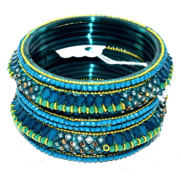 Jaipuri Designer Fancy Glass  Kangan set