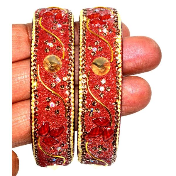 Jaipuri Designer Fancy Glass Bangles set
