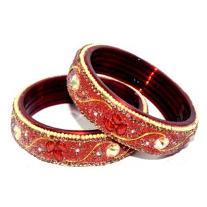 Jaipuri Designer Fancy Glass Bangles set
